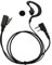 GoodQbuy G-Form Ohrhörer-Headset mit PTT-Taste und Mikrofon, kompatibel mit Icom Radio IC-F24S IC-F31 IC-F3 IC-F3S IC-F4 2-polig