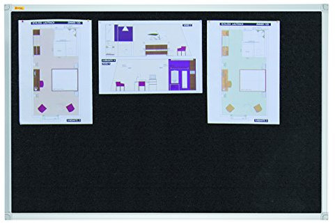 Franken PT330510 Textiltafel 180 x 120 cm, schwarz