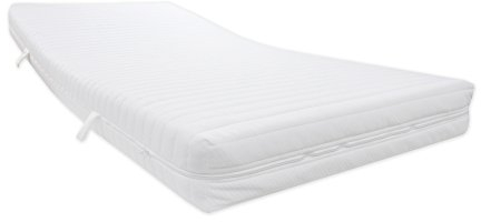 Dibapur® Q Long Life (RG40) 9 Zonen Orthopädische Kaltschaummatratze (140x200) x ca.15,5 cm Kern mit gesteppten Doppeltuchbezug ca. 16 cm H2,5 (bis ca. 110 kg) Q Steht für Qualität. Made in Germany
