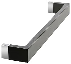 Kartell Rail Porte-serviettes en plastique, noir, 45 x 7,5 x 4 cm