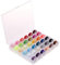 36Pcs Sewing Machine Bobbin Threads with Storage Case Box, Pre-Wound Bobbins Set for Brother/Babylock/Janome/Elna/Kenmore/Babylock/Singer Sewing Machine（Assorted Colors）