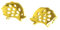 Edelstahl Ohrstecker Igel Stecker golden Ohrringe