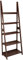 Amazon Basics Modernes Leiter-Bücherregal mit 5 Ebenen, Rahmen aus massivem Kautschukholz, Walnuss, 35.61 cm D x 63 cm W x 178 cm H