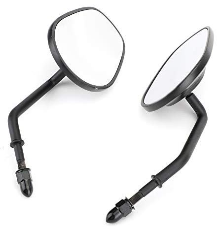 Artudatech Rückspiegel M8, 8mm Motorrad Spiegel Lenkerspiegel Außenspiegel Seitenspiegel für Harley Touring Road King Sportster XL883 XL1200 Dyna Softail
