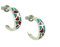 Indianerschmuck Ohrstecker Creole Türkis Koralle Chipinlay Westernschmuck OS311