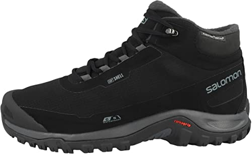 Salomon Shelter Climasalomon™ Waterproof (wasserdicht) Herren Winterschuhe, Schwarz (Black/Ebony/Black), 41 1/3 EU