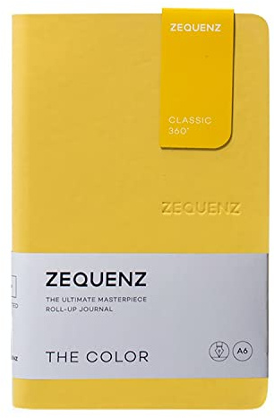 Zequenz The Color Notizbuch A6- Senfgelb Gepunktet