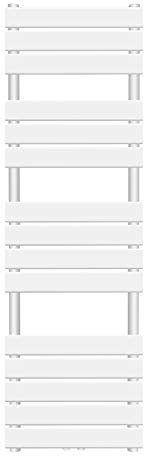 Aquamarin® Secador de Toallas de Baño - De Pared, 1500x450mm, Agua Caliente, Acero, Vertical, Entrada Central o Lateral, Blanco - Radiador de Baño, Calentador de Toallas, Calefacción, Toallero