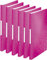Leitz WOW Sichtbuch in A4 Format, Mit 40 Klarsichthüllen für 80 Blatt, WOW, (Pink | 6er Pack)