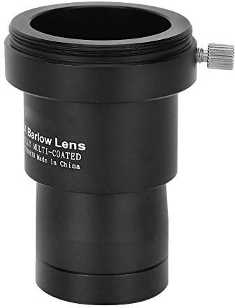 1.25 inches 5X Barlow Lens, Multi Coating 5X Magnification Lens with T2/M35x1mm Thread for Standard Astronomical Telescope Eyepiece Astronomy