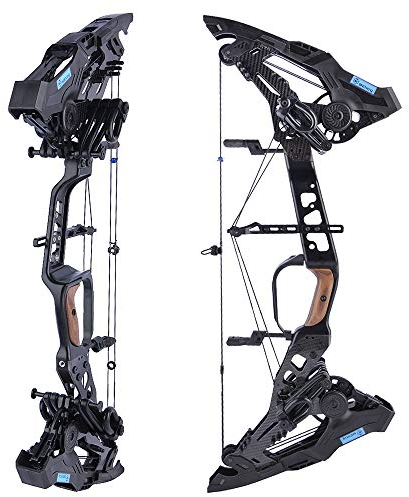 SHARROW Bogenschießen Compoundbogenset Stahl Ball Doppelzweck Rolle Compoundbogen 21.5-60LBs Einstellbar Jagdbogen Compound Bogen und Pfeil für Erwachsene im Freien Bogenjagd (Typ 1)