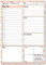 A5 Daily Planner 50 Sheet Note Pad with Schedule, Priority, To Do Lists, Doodle Notes & Meal Organiser (Rose Gold Stripes & Spots)