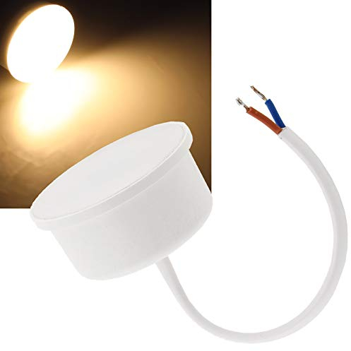ChiliTec LED Modul flach Ersatz für GU10 Leuchtmittel - 230V 6,3Watt 540Lumen Ø50x24mm 120° - Lampe für Einbaustrahler Deckenspots Einbauleuchten - Warmweiß