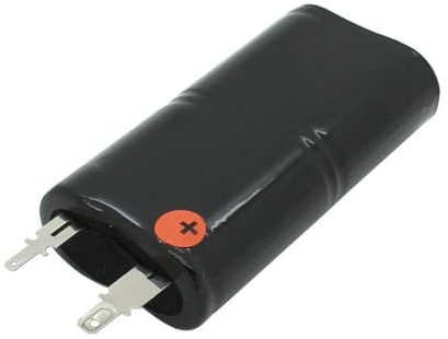 Batteria NiMH 4,8 V 3000 mAh L2 x 2 Sub-C con attacco Faston, compatibile con Zumtobel 04797089
