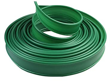 YARNOW 1rolle Rasenkante Kunststoff Grüne Gartenumrandung Flexibles Beetband Für Garten Park Und Wohnbereich Wetterfest Wiederverwendbar Einfache Installation Trennung Von Gras Und