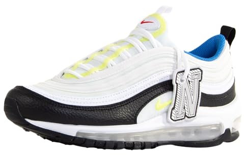 NIKE Air Max 97 GS Running Trainers DQ0980 Sneakers Shoes (UK 5 US 5.5Y EU 38, White Lemon Twist 100)