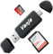 Vanja SD/Micro SD Kartenleser, Micro USB und USB 2.0 kartenlesegerät OTG Adapter für SDXC, SDHC, SD, MMC, RS-MMC, Micro SDXC, Micro SD, Micro SDHC Karte und UHS-I Karten