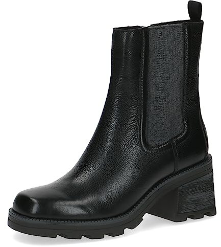 CAPRICE 9-25425-41, Botines de tacón con cordones para Mujer, Negro (Black Nappa), 38 EU