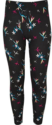 Urban Classics Mädchen Leggings Girls Soft AOP Leggings blackfloret 146/152