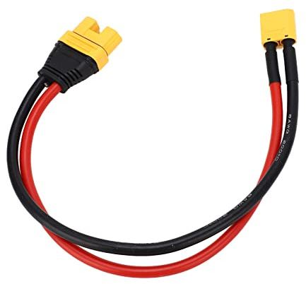 SUNGOOYUE XT90-Stecker-Adapter, AS150U-Buchse auf XT90-Stecker-Adapter, Silikondraht-Akku-Ladeadapter für Pflanzer Sky Permanent Flight