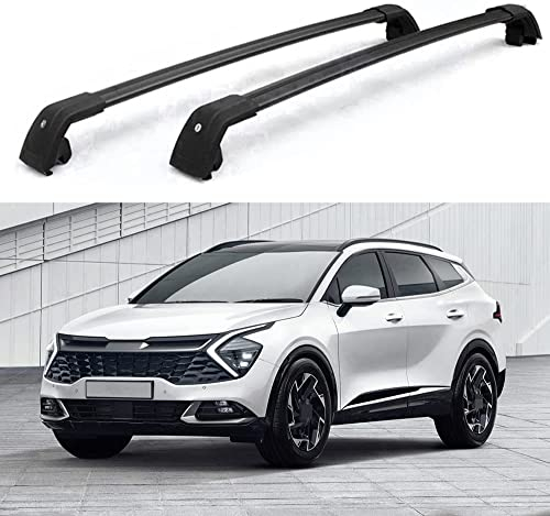 JITONA 2 Stück Aluminium Dachträger Relingträger Dachgepäckträger für KIA Sportage 2022 2023, Fahrradträger Dachboxen Dachgepäckablage