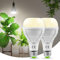 SANSI LED Pflanzenlampe, 15W Vollspektrum Grow Light (200W Äquivalent) mit mattierter optischer Linse 120° Abstrahlwinkel hohe PPFD, E27 Wachstumslicht für Zimmerpflanzen Obst und Blumen (2 Stücke)