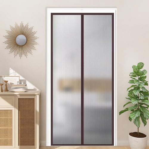 Magnética Cortina Térmica para Puertas Interior,Cortina de Puerta Aislante Térmica Invierno Cortina de Puerta Antifrío en Cocina y Hogar (70x235cm)