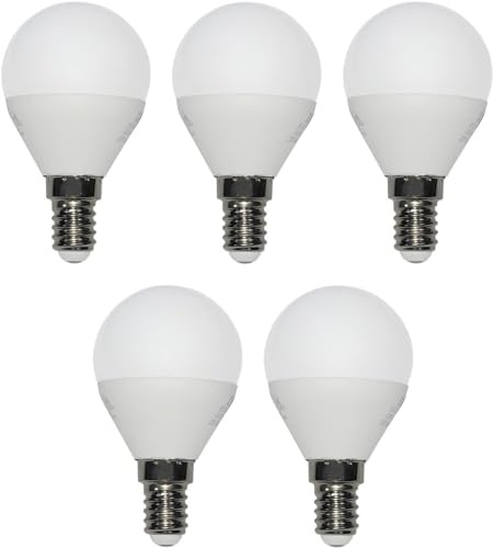 Henergia 5 x LED Glühlampe Glühbirne Tropfen Kugel E14 4W Ersatz für 30W 320lm 3000K 230V Energiesparend, Hochwertige Leuchte, Ideal für Wohnräume