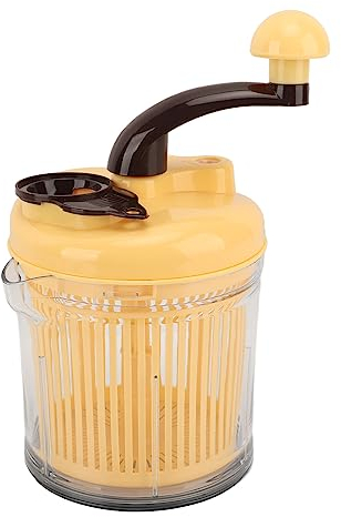 Tritatutto A Manovella, Robot Da Cucina A Manovella A 3Marce Con Separatore Di Uova, Frusta Per Uova E Centrifuga Per Insalata Centrifuga Per Insalata Tritatutto Manuale Tritacarne