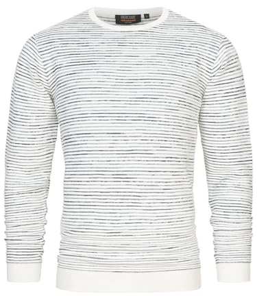 Indicode Herren INManfred Feinstrickpullover Herrenpulli aus 100% Baumwolle | Hochwertiger Herrenpullover für Büro und Freizeit, Herrenpullover, Strickpullover, Freizeitpullover, Pullover für Männer