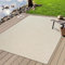 the carpet Kansas - robuster In- und Outdoor Teppich im natürlichen Jute-Look, wetterfest, geeignet für Terrasse und Garten, Creme, ca. 80 cm Rund