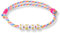 happymaker - Segeltau Armband Damen und Männer, Sommer Armband Damen mit neon Knoten und Buchstaben - Love - größenverstellbar, wasserfest und handmade in Deutschland