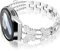 Ocaer Cute Bling Metal Samsung Watch Strap for Galaxy Watch 7/6/5Pro - sizes 40mm, 44mm & 43mm Silver