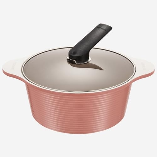 Happycall Arbor Blanc - Olla de cerámica (rosa suave, 28 cm/6,8 L)