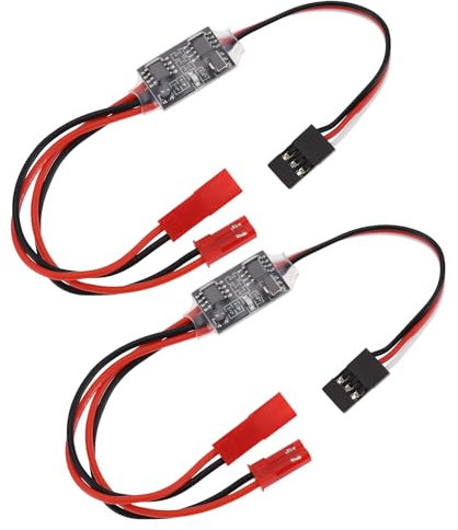EMSea 2 Pezzi 20A Interruttore Elettronico Di Controllo Remoto Ad Alta Corrente 3-30V Versione Ad Alta Tensione Protezione Aerea Per RC Drone Pompa Dell'acqua Controllo Del Segnale PWM