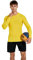 vf VFIT Herren Kompression T-Shirt Langarm Thermal Sport Fitness Laufen Atmungsaktiv Schnelltrocknend Gym Stretch Gewebe Eng Training Fußball Basketball Crossfit (GELB,M)
