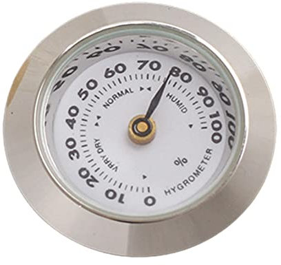 Zigarren Humidor Hygrometer, Rundes Analoges Hygrometer, 28 Mm Zigarren Humidor Hygrometer, Für Humidore, Gitarre, Weinkiste