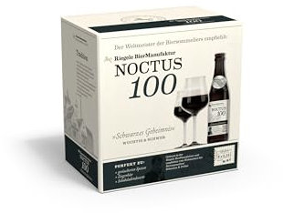 Riegele Geschenkbox Noctus 100 - Schwarzes Geheimnis - Intensives Imperial Stout, Craft Beer aus Bayern (8 x 0,33l)