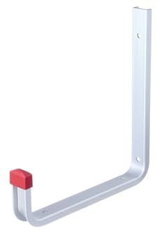 Alberts 856823 Wandhaken | wahlweise in verschiedenen Ausführungen | abgewinkelt | Aluminium | Tiefe 190 mm | Höhe 200 mm | 10er Set