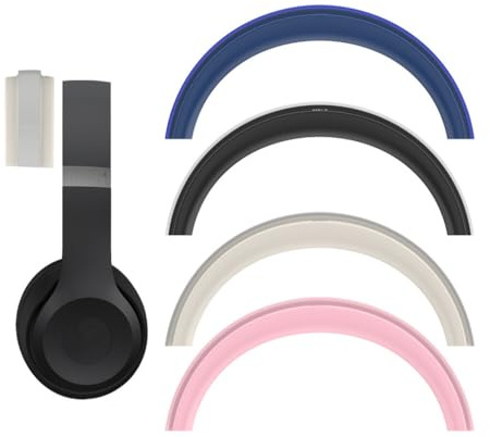 Silicone Case for Beats Solo 4 Headphones Cover, Protective Case Anti-Scratch Beam Frame Enhanced Comfort & Sweat Protection Headband Cover for Beats Solo 4 (Blue)