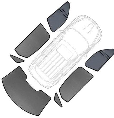 Parasol Parabrisas Parasol magnético para Coche Parasol para Ventana Delantera Protector de Cortinas traseras de Malla para X4 G02 2020 2021 2022 Parasol Lateral Coche(7pcs Full)