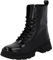 Palado Stiefeletten Damen Lambug – elegante Boots Made in Portugal - leicht gefütterte Stiefel - modische Schnürboots Schwarz Lack UK6 - EU39