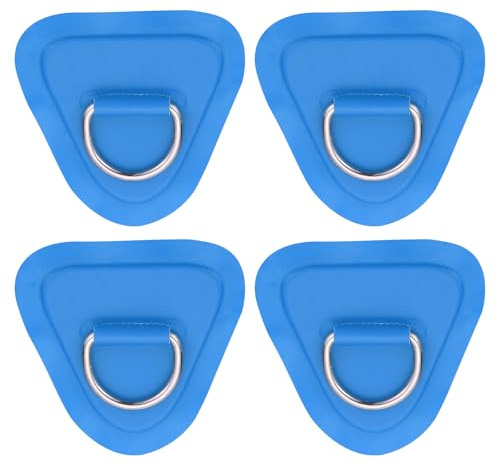 PATIKIL cm Paddle Board D Ringe STK Edelstahl PVC Patch Pad Weiß | D Ring Kein Kleber Enthalten Schlauchboot Zubehör für Kajak Surfbrett