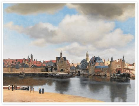 Posterlounge Delft Poster | 18 x 13 cm von Jan Vermeer Wandbilder Wanddeko