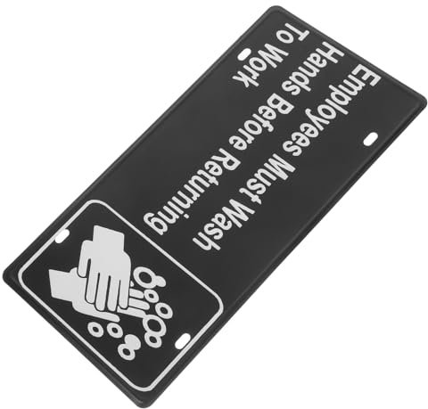 Cabilock Mitarbeiter Müssen Hände Waschen Hinweisschild Für Gastronomie Und Lebensmittelindustrie Hygienischer Standard Für Eingänge Und Türen