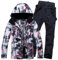 Beichwtd skiunterwäsche-damen, Skianzug Damen Set Schneeanzug Herren 2 Teilig Set Große Größen Skianzüge Skijacke Thermo Thermoanzug Skianzug Wasserdicht Schneeanzug Snowboard Set Skibekleidung