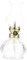 HAWILLOSCH Petroleumlampe Aus Glas Im Vintage-Stil Lampe Für Tisch-petroleumlampen Petroleumlampen-Design Einfache Heimdekoration