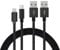 Cables Compatible with Amazon 9W Official OEM USB Charger and Power Adapter for Fire Tablets, Kindle eReaders, and Echo Dot, Replacement for Samsung Galaxy Tabs(Micro-USB,USB-C)