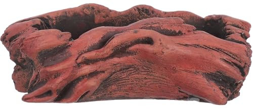 TOYANDONA Pot De Cactus Écorce De Jardinière Artificielle Vintage Pot De Souche Artificielle Conteneur De Bûches De Souche Flotté Vintage