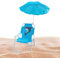 Genérico Silla de Playa con Sombrilla,Silla De con Sombrilla Incluida | Asiento De Resistente Al Viento con Parasol para Actividades Exteriores En Viajes Jardín